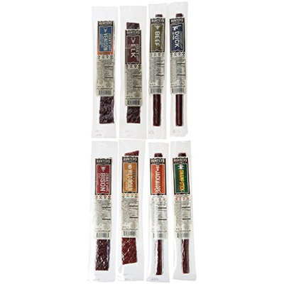 Hunter’s Reserve “Wild Pack” Meat Sticks and Jerky Strips, 24 Variety Pack of Wild Game Flavors, Nitrite Free