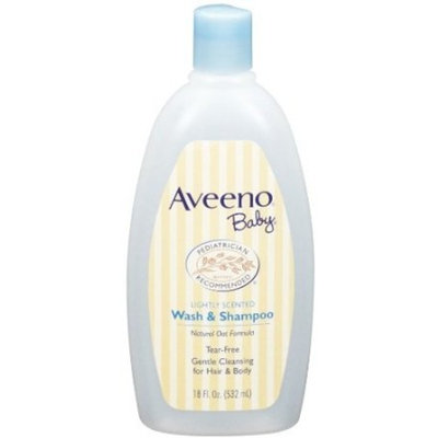 Baby / Child Pediatrician Recommended Aveeno Lightly Scented Baby Wash & Shampoo, 18-Fluid Oz. Bottle Pack Of 3 Infant