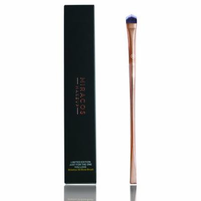 MIRACOS Angled Eyebrow Brush Spoolie - Eye Brow Makeup Comb with Thin Angle Synthetic Bristle to Define, Shape and Blend for Perfect Brows