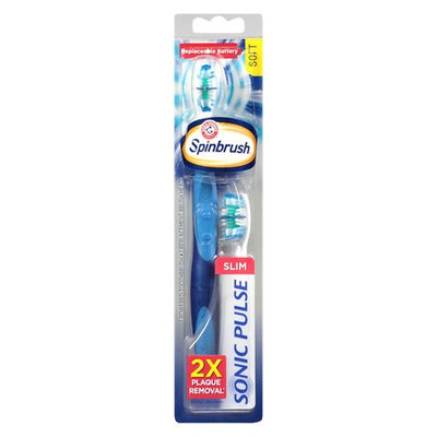 SpinBrush by Arm & Hammer Sonic Pulse Powered Toothbrush 1.0 ea(pack of 6)