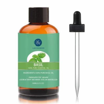 100ml Basil Essential Oils,Pure&Natural Aromatherapy Oil For Massage And Relaxation,Premium Therapeutic Grade,Fragrance For Personal Care&Wellness