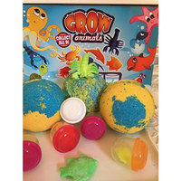 TOY SURPRISE BATH BOMB Handmade Bath Bomb Fizzies - Individually Wrapped, TOY GROW ANIMAL INSIDE EACH
