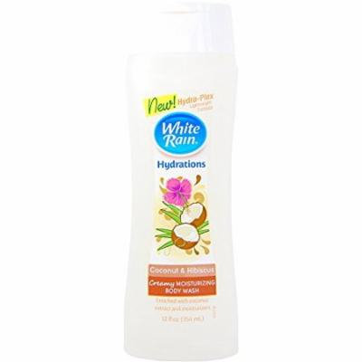 5 Pack WHITE RAIN BODY WASH TROPICAL COCONUT 12oz Each
