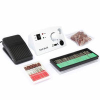 CoastaCloud Newest 20000 RPM Professional Electric Acrylics Nail Art Drill File Manicure Pedicure Band Grooming Kit Bits Salon Machine Complete with Foot Pedal