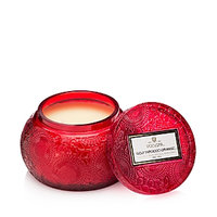 Voluspa - Japonica Embossed Glass Candle - Goji & Tarrocco Orange
