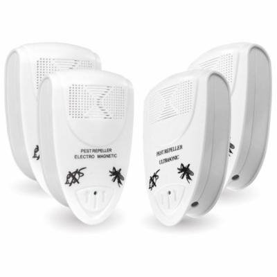 4PCS Ultrasonic Mosquito Pest killer Pest Repellers Electronic Spider Repellent Plug In for Insect Mouse Bug Mosquito Ant Flea