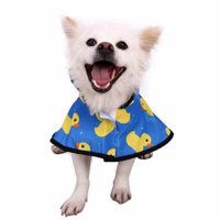 HDE Dog Raincoat Hooded Slicker Poncho for Small to X-Large Dogs and Puppies (Rubber Ducks, Small)
