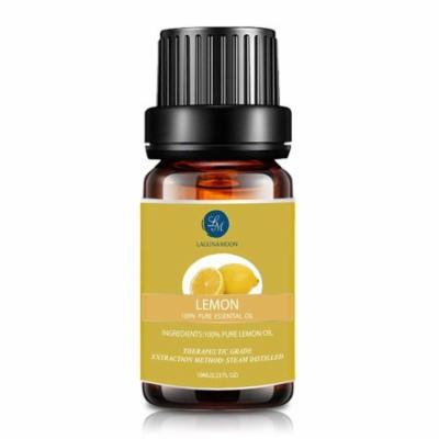 Lagunamoon 10ml Lemon Essential Oils,Pure&Natural Aromatherapy Oil For Massage And Relaxation,Premium Therapeutic Grade,Fragrance For Personal Care&Wellness