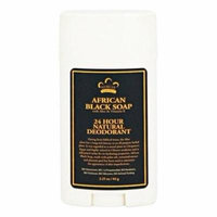 24 Hour Natural Deodorant African Black Soap - 2.25 oz. by Nubian Heritage (pack of 6)