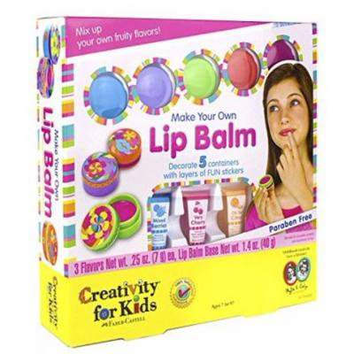 Creativity for Kids Make Your Own Lip Balm Kit Makes 5 Lip Balms Includes Customizable Containers and Handy Carrying Case with Make Your Own Water Globes