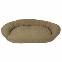 Carolina Pet 019380 Microfiber Quilted Poly Fill Bolster Bed - Sage, Medium
