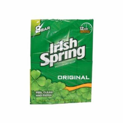2 Pack Irish Spring Deodorant Bar Soap Original 3.75 oz bars 8 Each