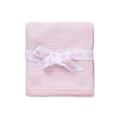 Little Me Infant Girls' Textured Striped Blanket