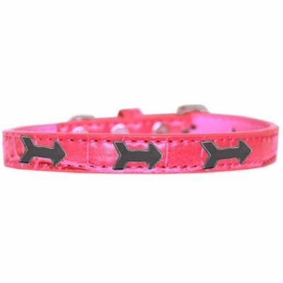 Arrows Widget Croc Dog Collar Bright Pink Size 18