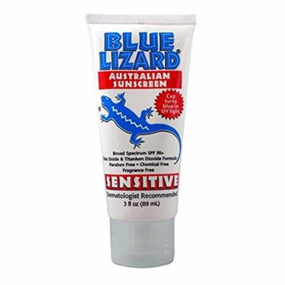 4 Pack Blue Lizard Australian Sensitive Sunscreen Spf 30 Plus 3oz Each