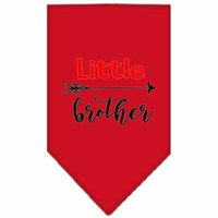 Little Brother Screen Print Bandana Red Large