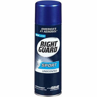 2 Pack Right Guard Sport Anti Perspirant Deodorant Spray Unscented 6oz Each