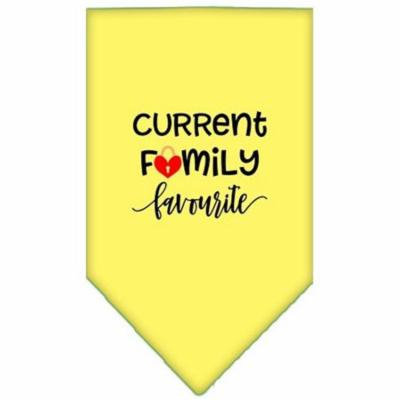 Family Favorite Screen Print Bandana Yellow Large