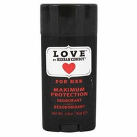 Deodorant Maximum Protection For Her Love - 2.8 oz. by Herban Cowboy (pack of 3)