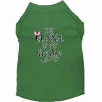 Bunny is my Bestie Screen Print Dog Shirt Green XL (16)