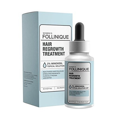 FOLLINIQUE - Incredible Hair ReGROWTH Treatment, FDA Approved, Fast Acting, Clinically Proven Results In 2 Months, 2% Minoxidil