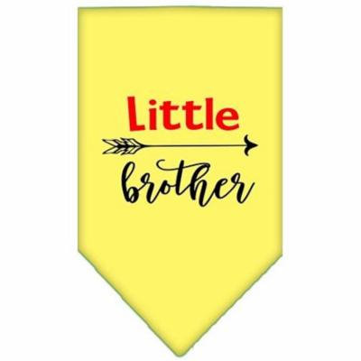 Little Brother Screen Print Bandana Yellow Large
