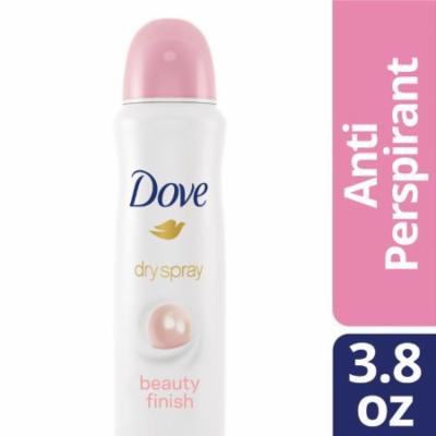 Dove Beauty Finish Dry Spray Antiperspirant Deodorant 3.8 oz (Pack of 4)