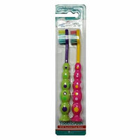 3 Pack Quality Choice Toothbrush Kids Bubbles Soft Grip 2 Each