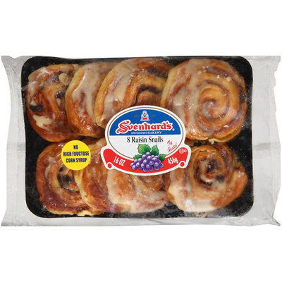 Svenhard's Raisin Danishes, 16 oz, 8 ct