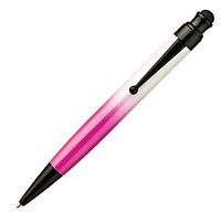 Monteverde(R) Ballpoint Pen With One Touch Stylus, Medium Point, 0.8mm, Pink/White Barrel, Black Ink
