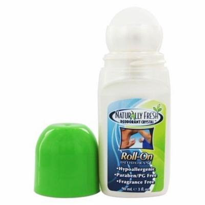 Deodorant Crystal Roll On Fragrance Free - 3 fl. oz. by Naturally Fresh (pack of 6)
