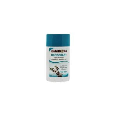 Deodorant With Aloe and Grapefruit Seed Extract Tea Tree - 2.6 oz. by Nutribiotic (pack of 3)