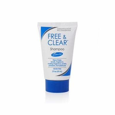 3 Pack Free & Clear Shampoo Travel Size 2oz Each