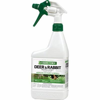 2 Pk Liquid Fence Deer & Rabbit Repellent Ready-Use, Harmless to Plants 32 Oz Ea
