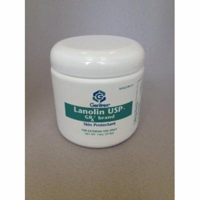 2 Pack Geritrex Lanolin Cream USP Grade for Skin Care 100% Pure 14 OZ