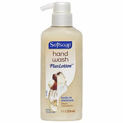 2 Pack Softsoap Hand Wash Plus Lotion, Shea And Cocoa Butter, 8 Ounce Pump
