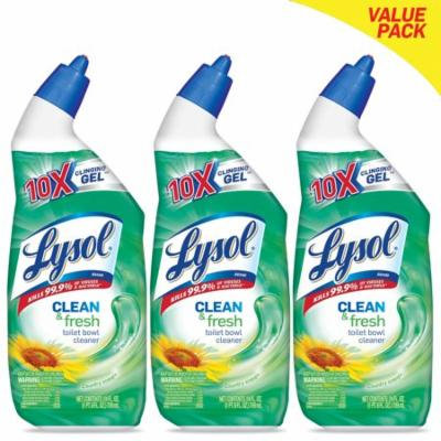 Lysol Clean & Fresh Toilet Bowl Cleaner, Country Scent, 72oz (3X24oz)
