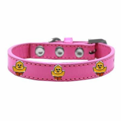 Chickadee Widget Dog Collar Bright Pink Size 20
