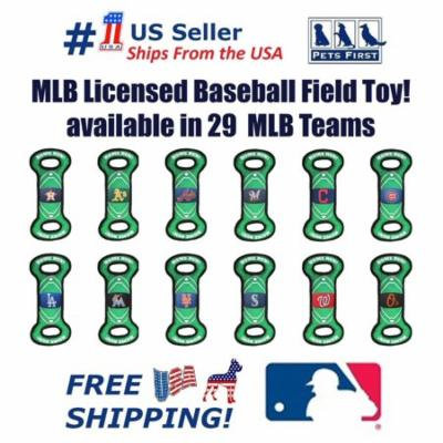 Pets First MLB Tampa Bay Rays Cat & Dog Nylon Field Toy