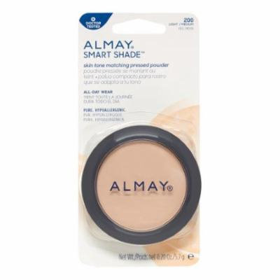 Almay Smart Shade Skintone Matching Pressed Powder, Light/Medium 200, 0.20 Oz (Pack of 4)