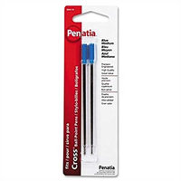 Penatia Ballpoint Refill, Blue, Medium, 2/pk
