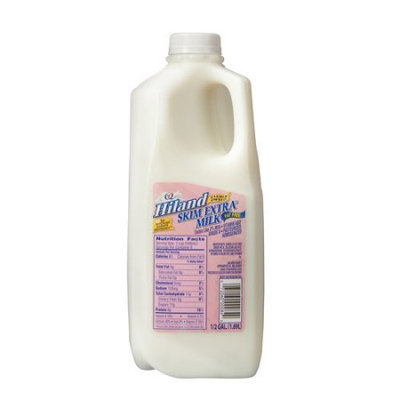 Placeholder Hiland Fat Free Skim Milk, .5 gal