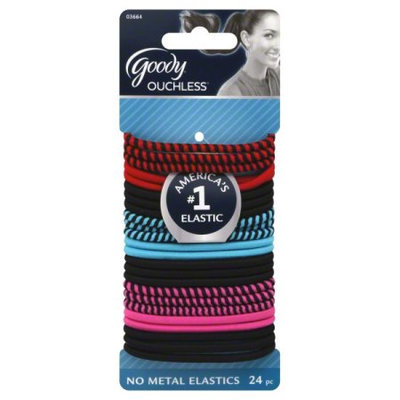 Goody Products Inc. Ouchless Rockstar 4mm Elastics, 24 CT