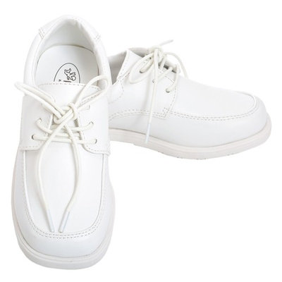 Angel White Lace Up Oxford Christening Shoe Baby Boy 3-Toddler Boy 10