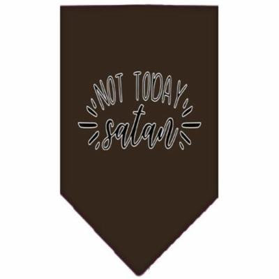 Not Today Satan Screen Print Bandana Cocoa Large