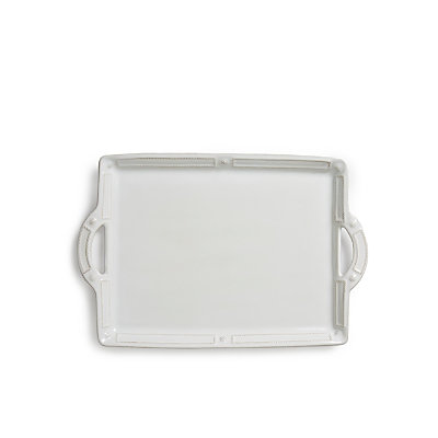 Juliska Berry & Thread French Panel Whitewash Handled Tray