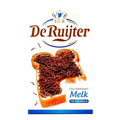 De Ruijter Milk Chocolate Sprinkles 14 oz each (5 Items Per Order)