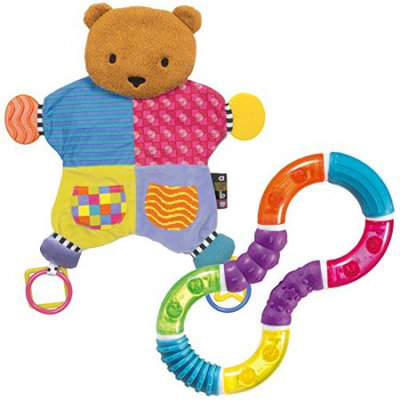 Amazing Baby Blanket Teether Bear with Figure 8 Teether