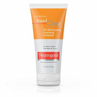 5 Pack Neutrogena Rapid Clear Oil-Eliminating Foaming Acne Cleanser 6 Oz Each