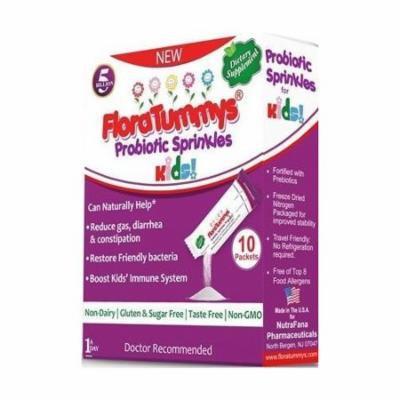 2 Pack FloraTummys Probiotic Sprinkle Packets for Kids 10 Packets Each